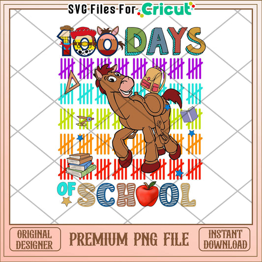 Toy story 100 days of school png, Bullseye png, school days png