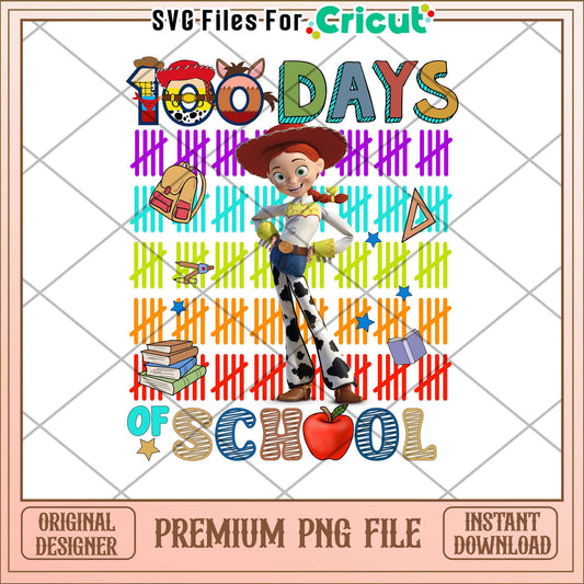 Toy story 100 days of school png, Jasmine png, school days png