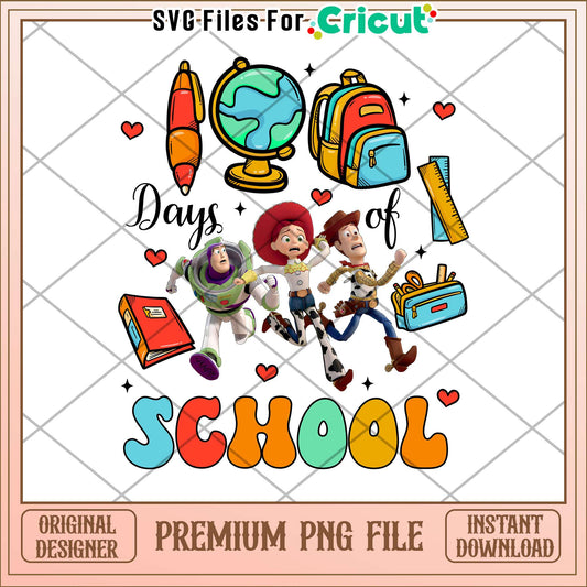 Toy story 100 days of school png, disney cartoon png, school png