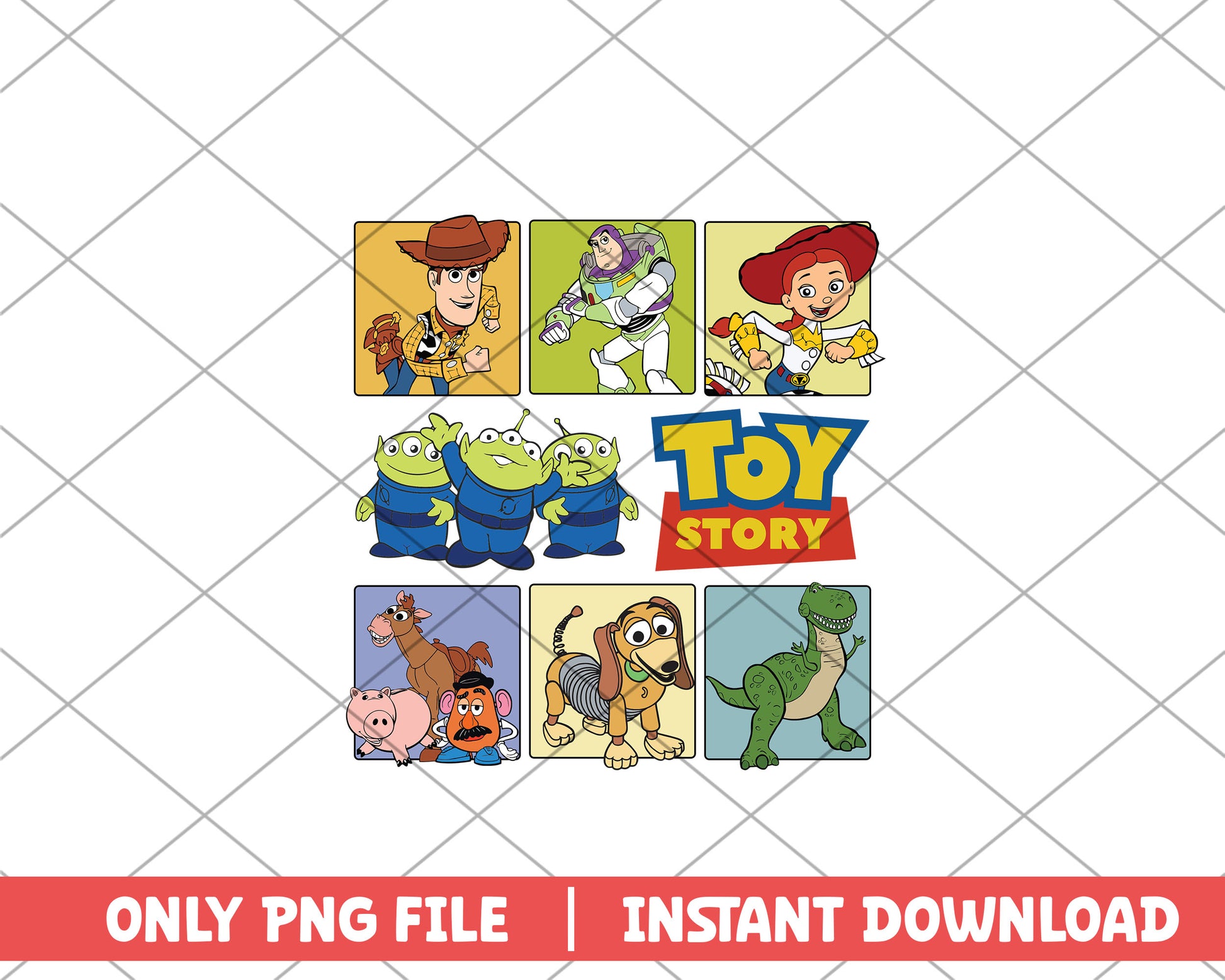 Toy story characters disney png