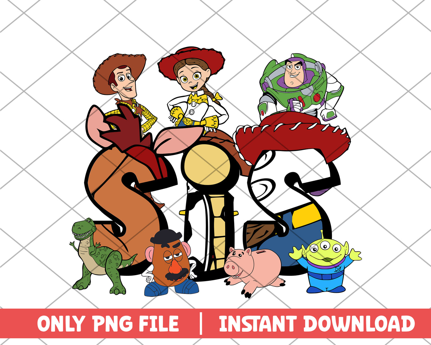 Toy story character sis cartoon png 