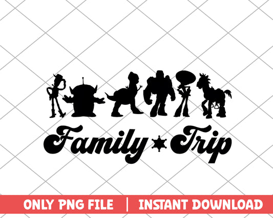 Toy story family trip disney png