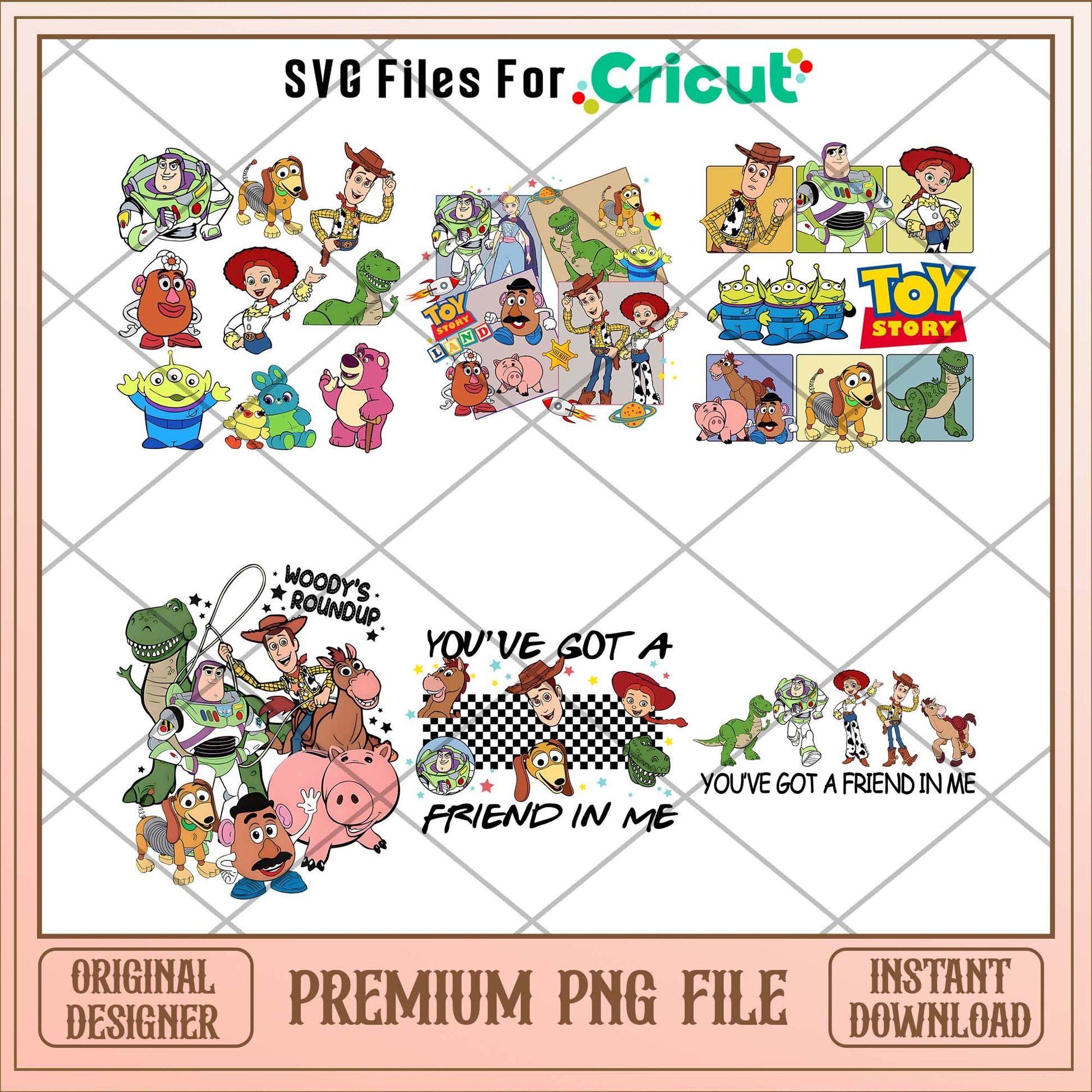 Disney cartoon Toy story friends png bundle