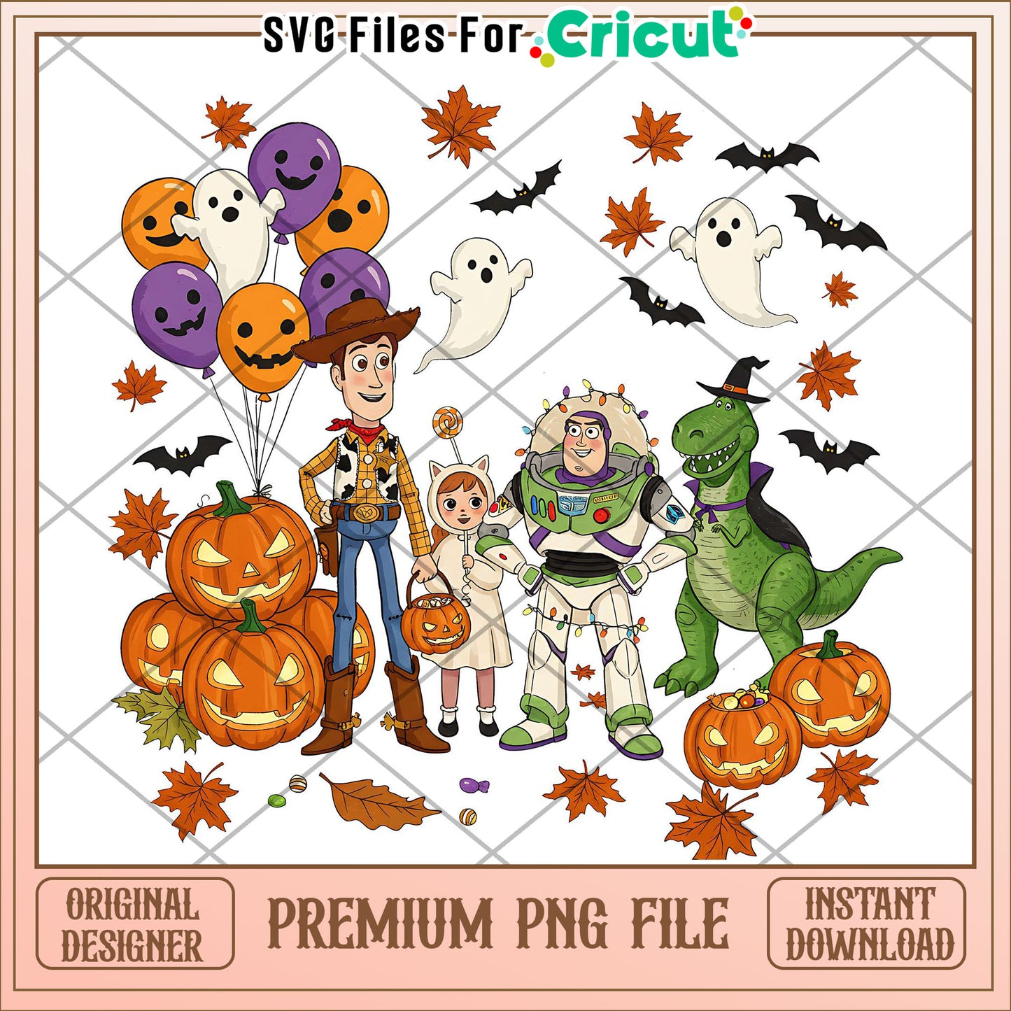 Toy story halloween png, halloween png, halloween characters png