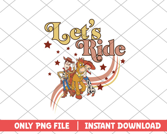 Toy story let's ride disney png