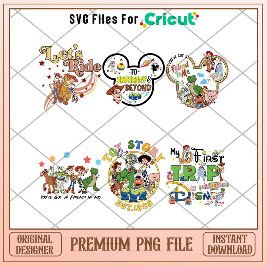 Toy story Disney characters png bundle ver 2