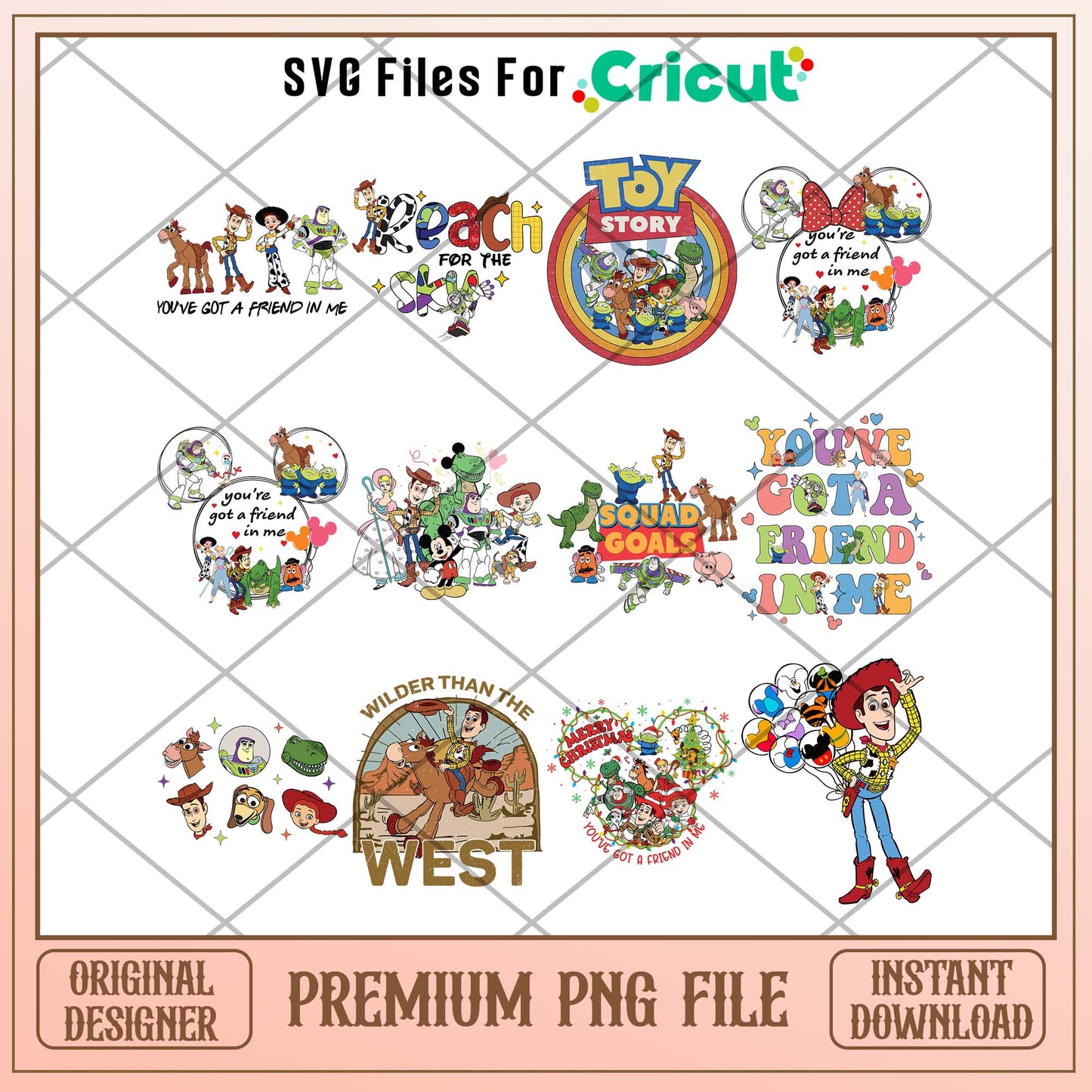 Toy story Disney characters png bundle ver 3