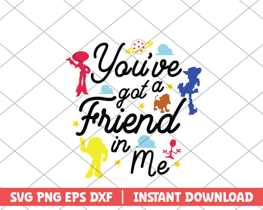 Toy story you've got a friend in me disney svg