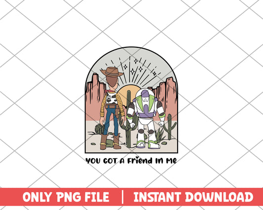 Toy story you got a friend in me disney png