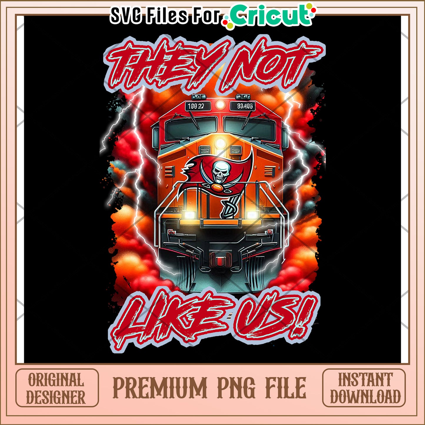 Train Design for Craft Projects, High Quality PNG Instant Download