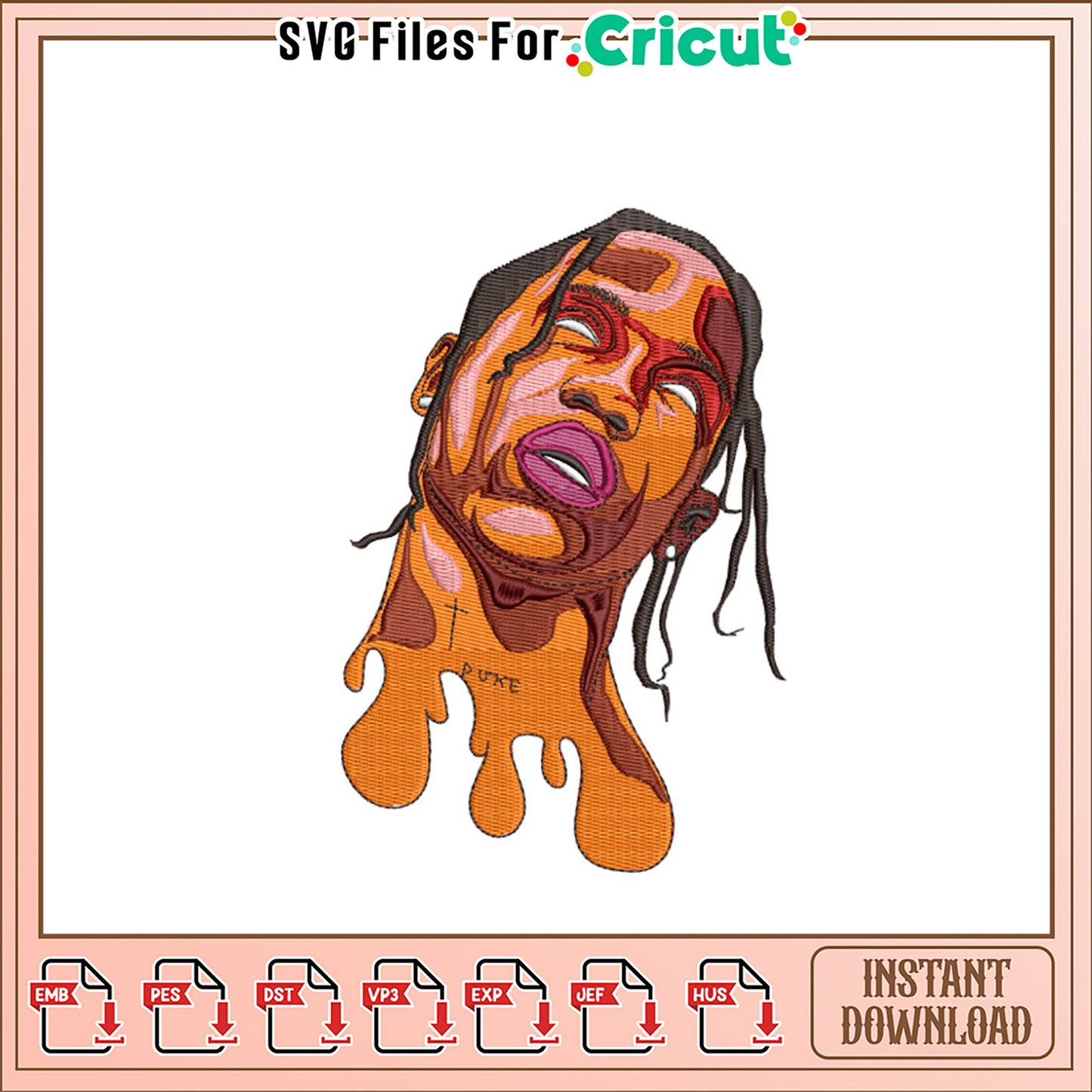 Travis Scott Meltdown Embroidery Design