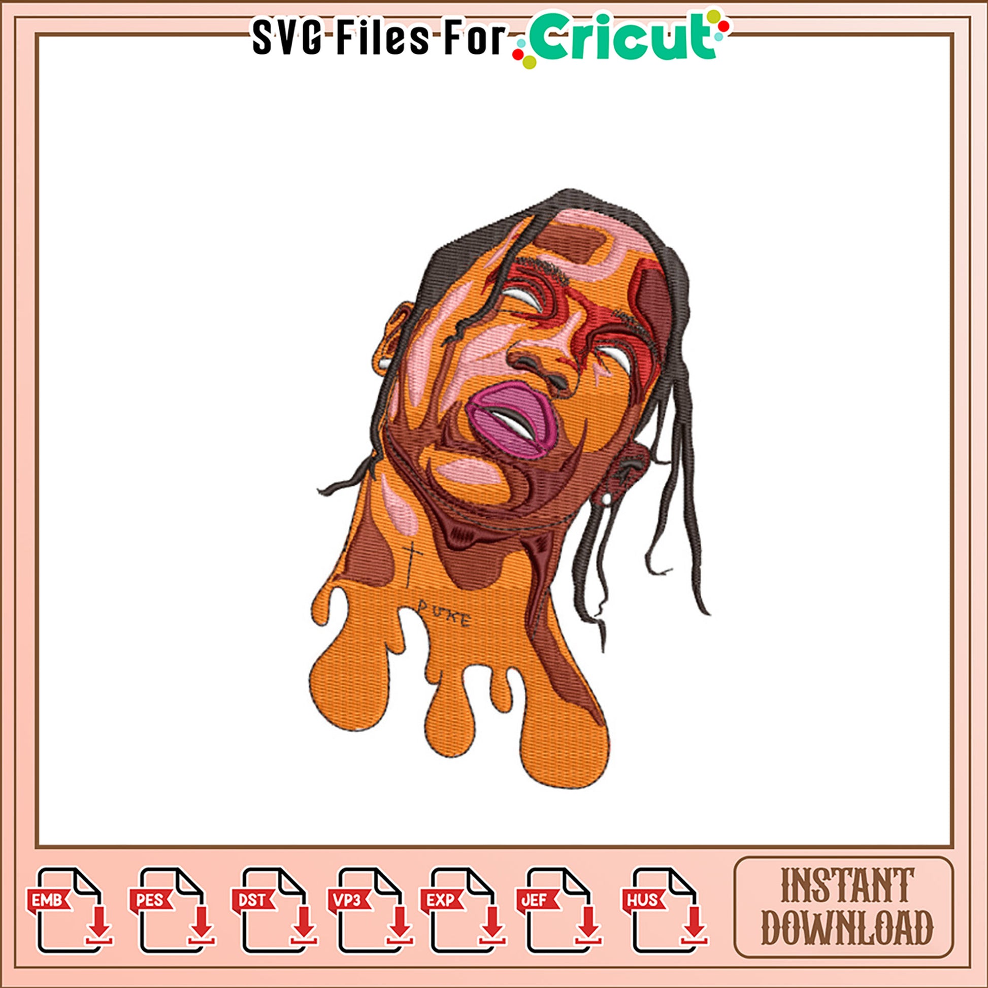 Travis Scott Meltdown Embroidery Design