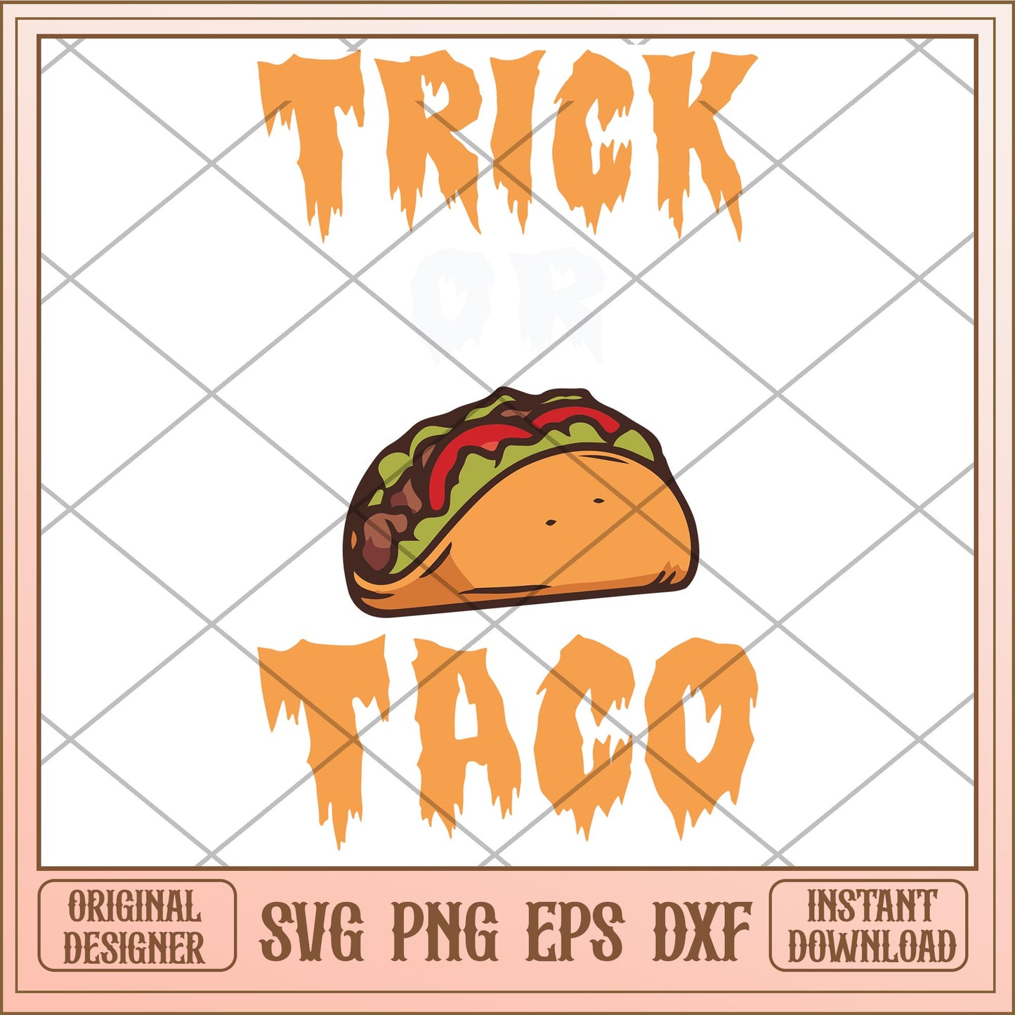 Trick or Taco svg, Halloween characters svg, digital download