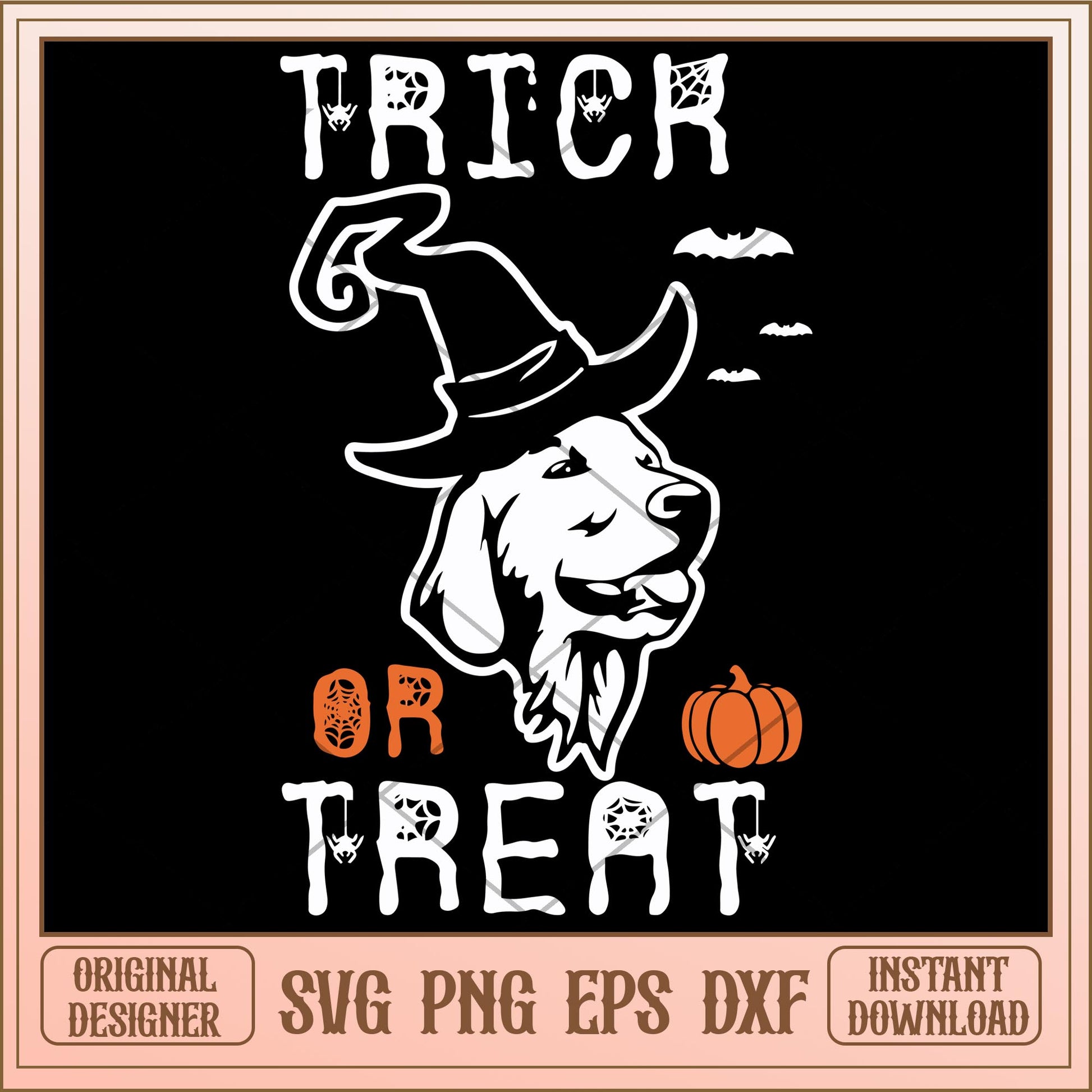 Trick or treat Golden svg, Halloween characters svg, Digital Download