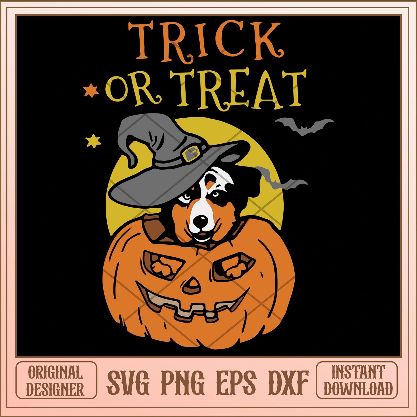 Trick or treat dog svg, Halloween characters svg, digiotal download