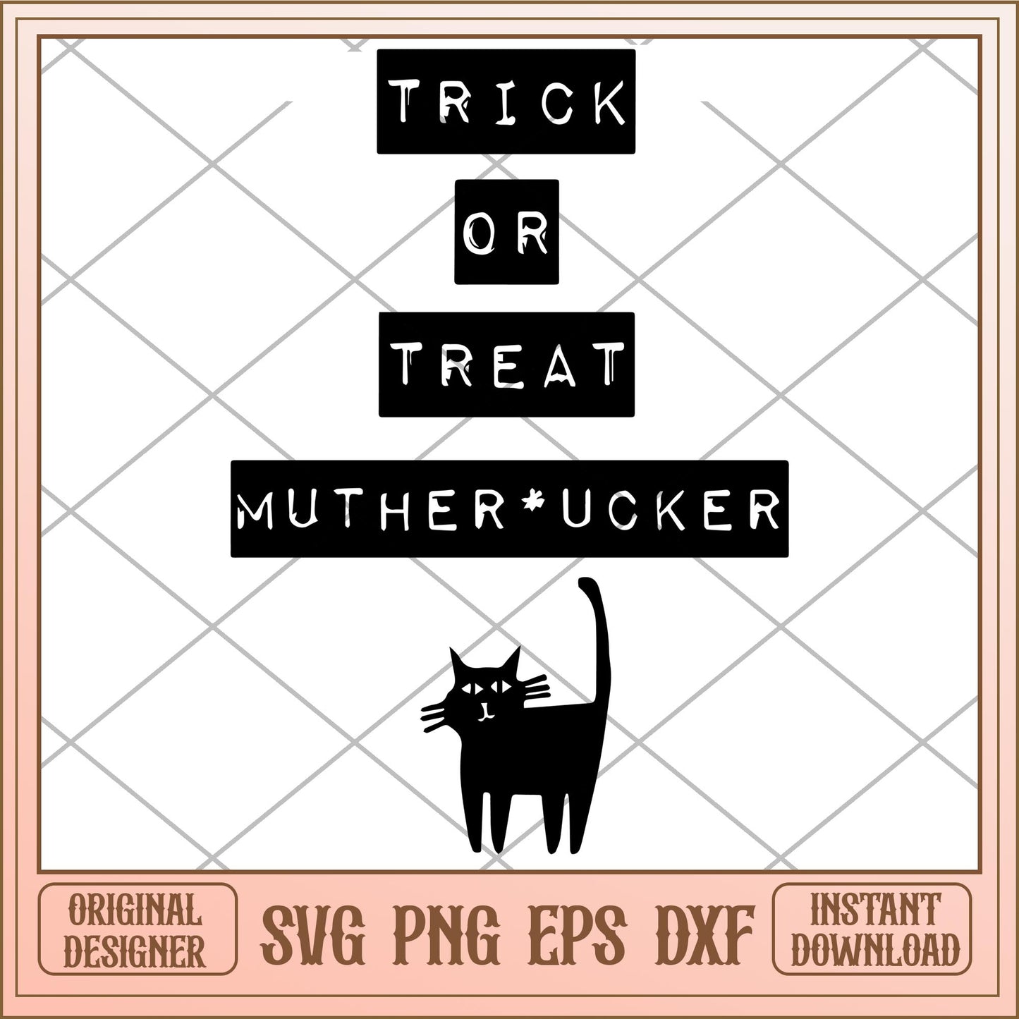 Trick or treat mutherfcker svg, Halloween characters svg, digiotal download