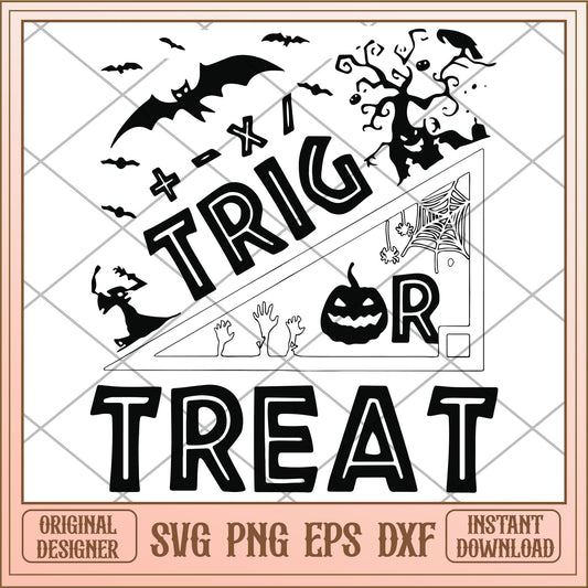 Trick or treat svg, Halloween characters svg, digiotal download