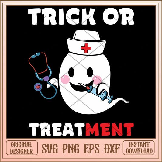 Trick or treatment svg, halloween characters svg, digital download