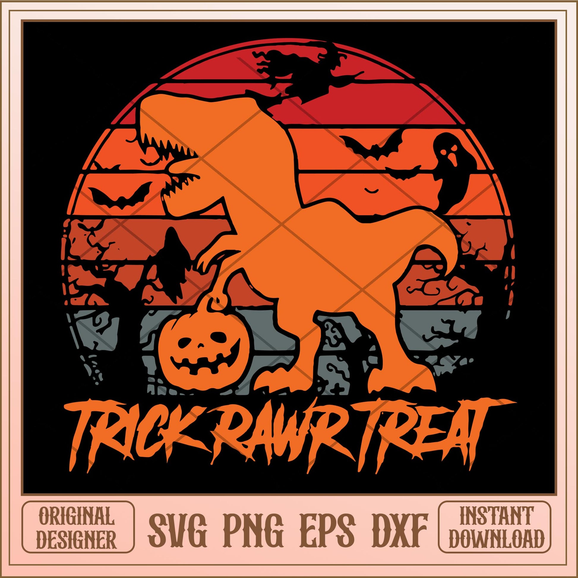 Trick rawr treat halloween svg, Halloween characters svg, digiotal download