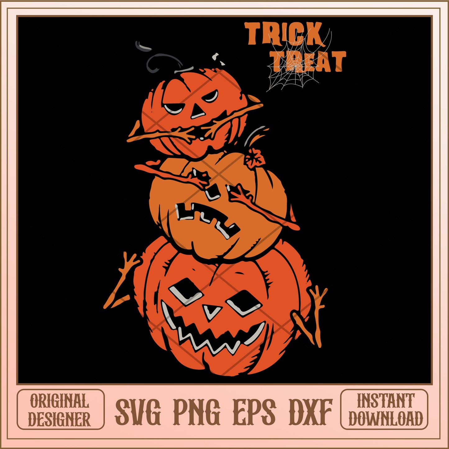 Trick treat pumpkin halloween svg, Halloween characters svg, digiotal download