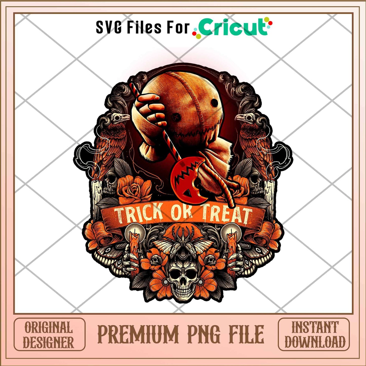 Trick or Treat Horror characters png, Horror characters png, Digital Download