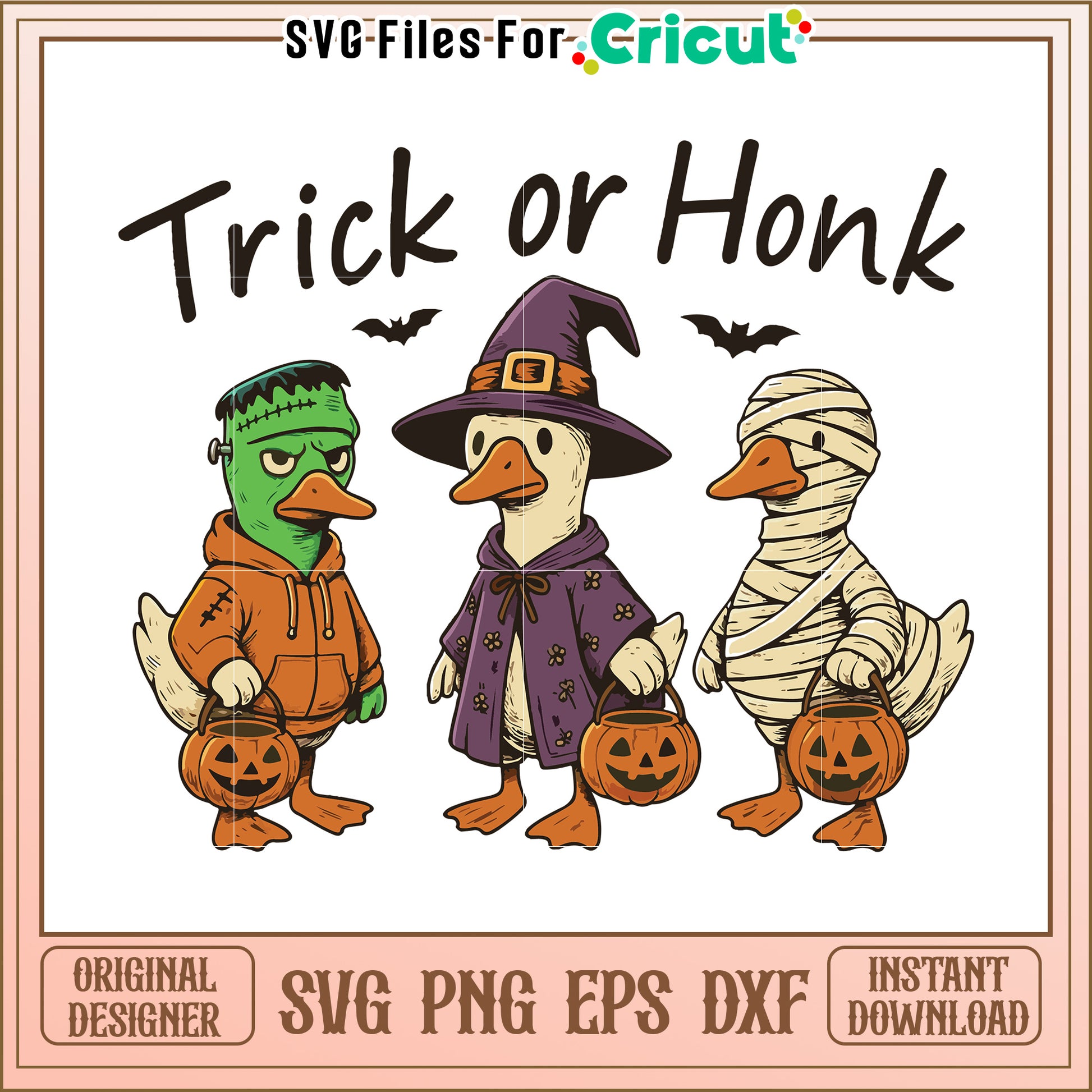 Trick or honk svg, happy halloween svg, spirit halloween svg