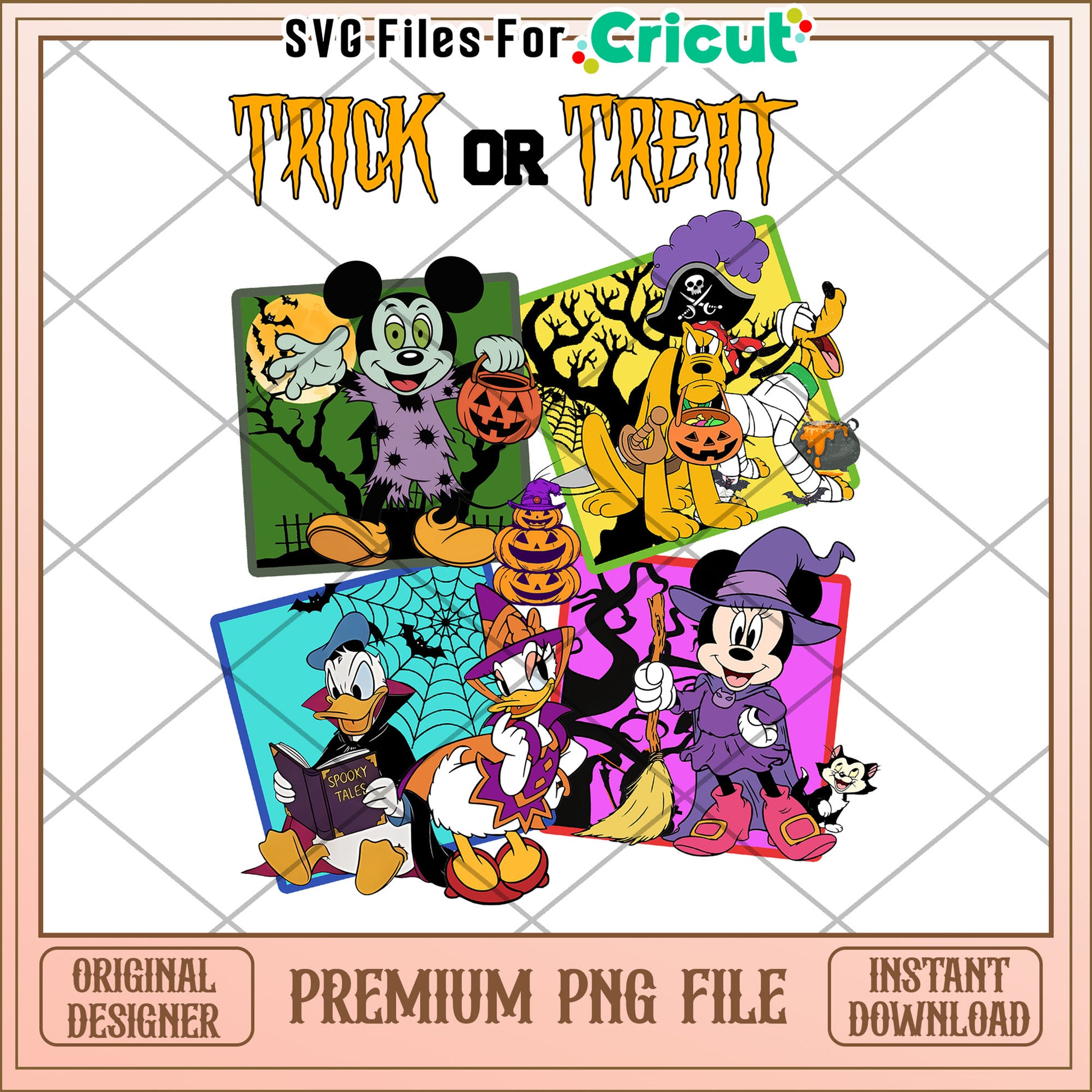Trick or treat disney mouse and friends hallowenn png, halloween characters png, halloween time png