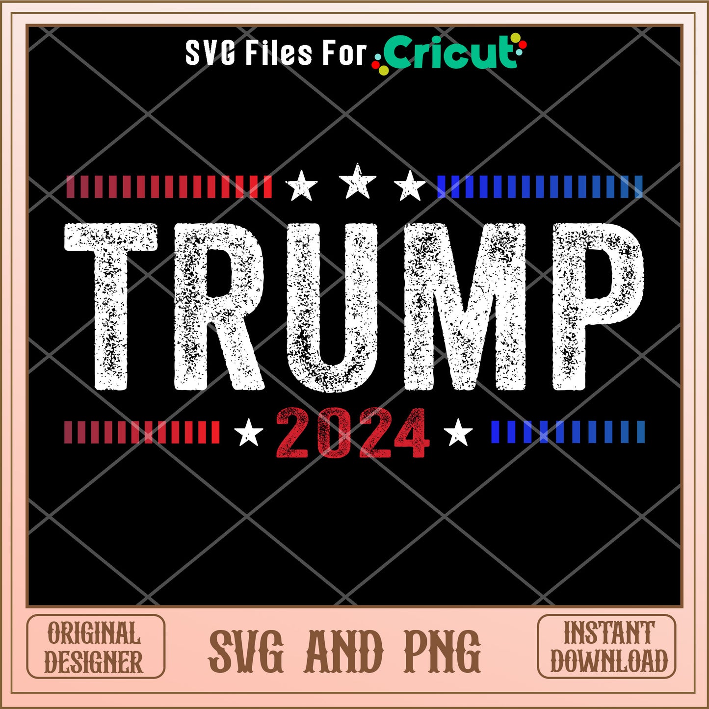 Trump 2024 SVG digital design