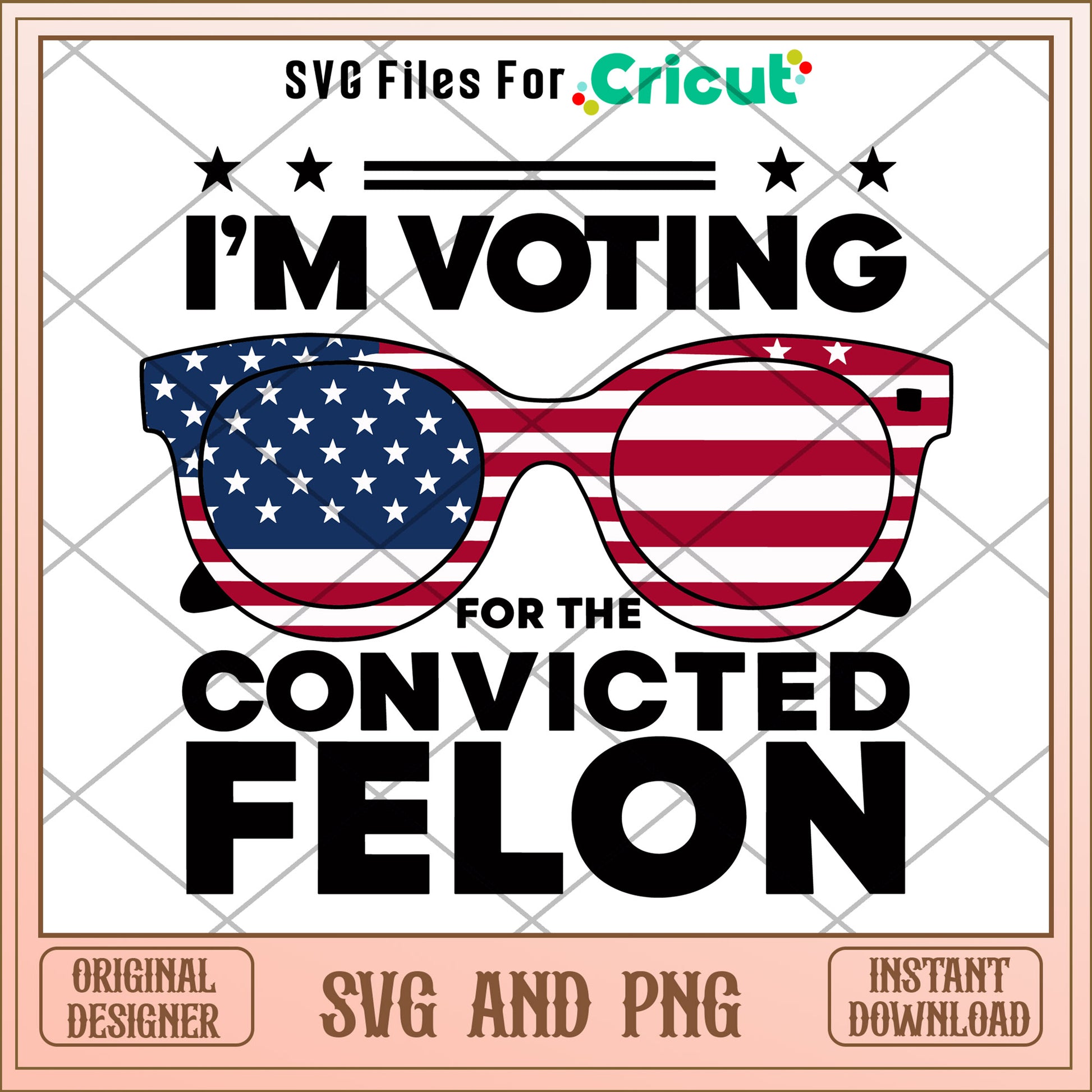 I'm voting for the convicted felon trump SVG