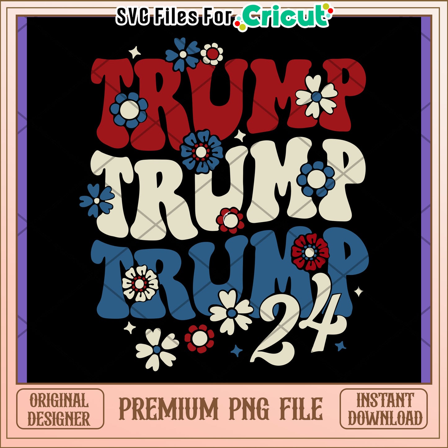 Trump 24 PNG Design Download