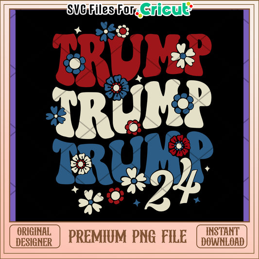 Trump 24 PNG Design Download