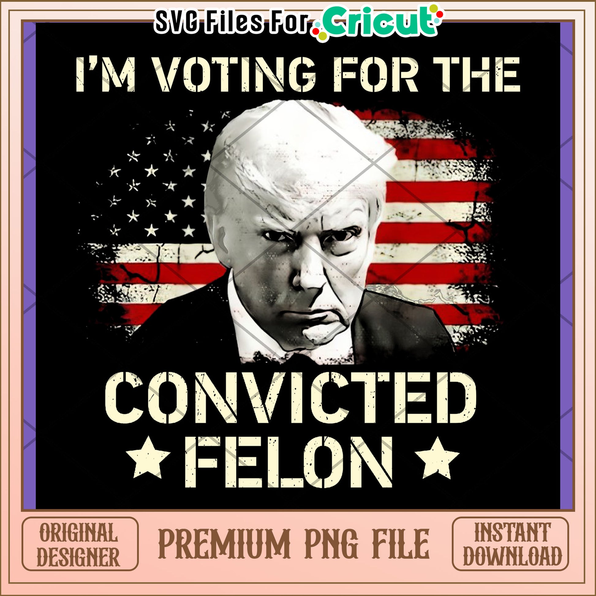 Trump Convicted Felon PNG Image Download