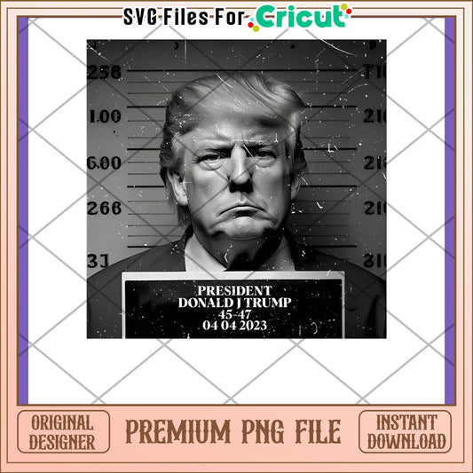 Trump Mugshot PNG Download