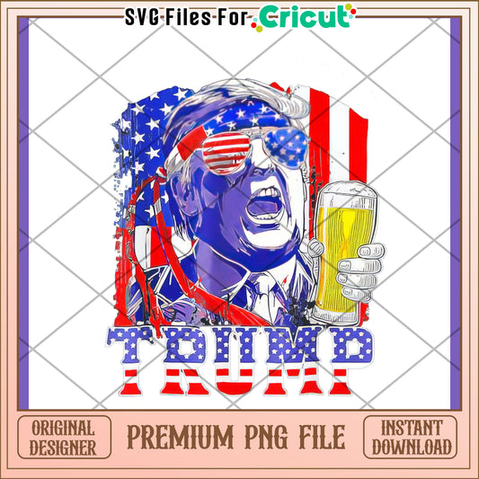 Trump Patriotic PNG Design Download