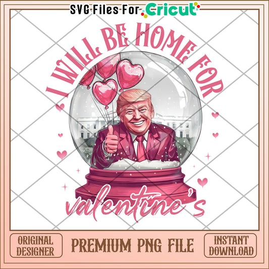 Trump Valentines Snow Globe PNG