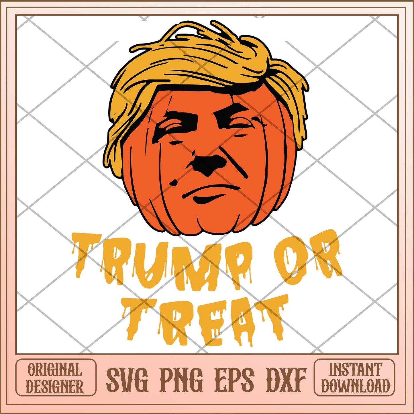 Trump or treat halloween svg, halloween characters svg, digital download