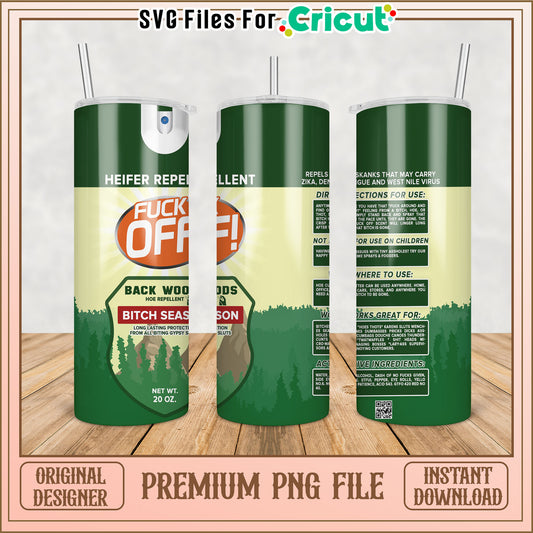 Tumbler PNG Funny Hoe Repellent Design