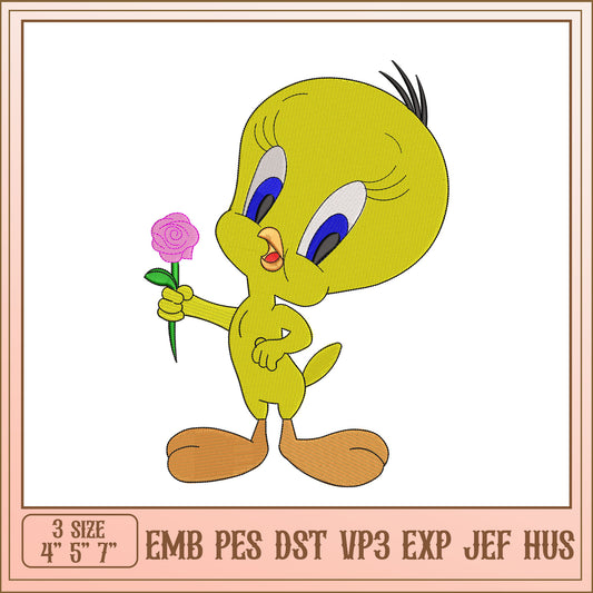 Tweety Bird Embroidery Design