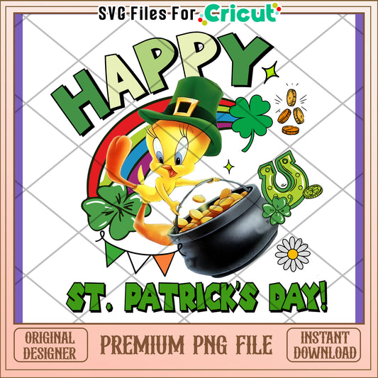 Tweety St Patricks Day PNG Design