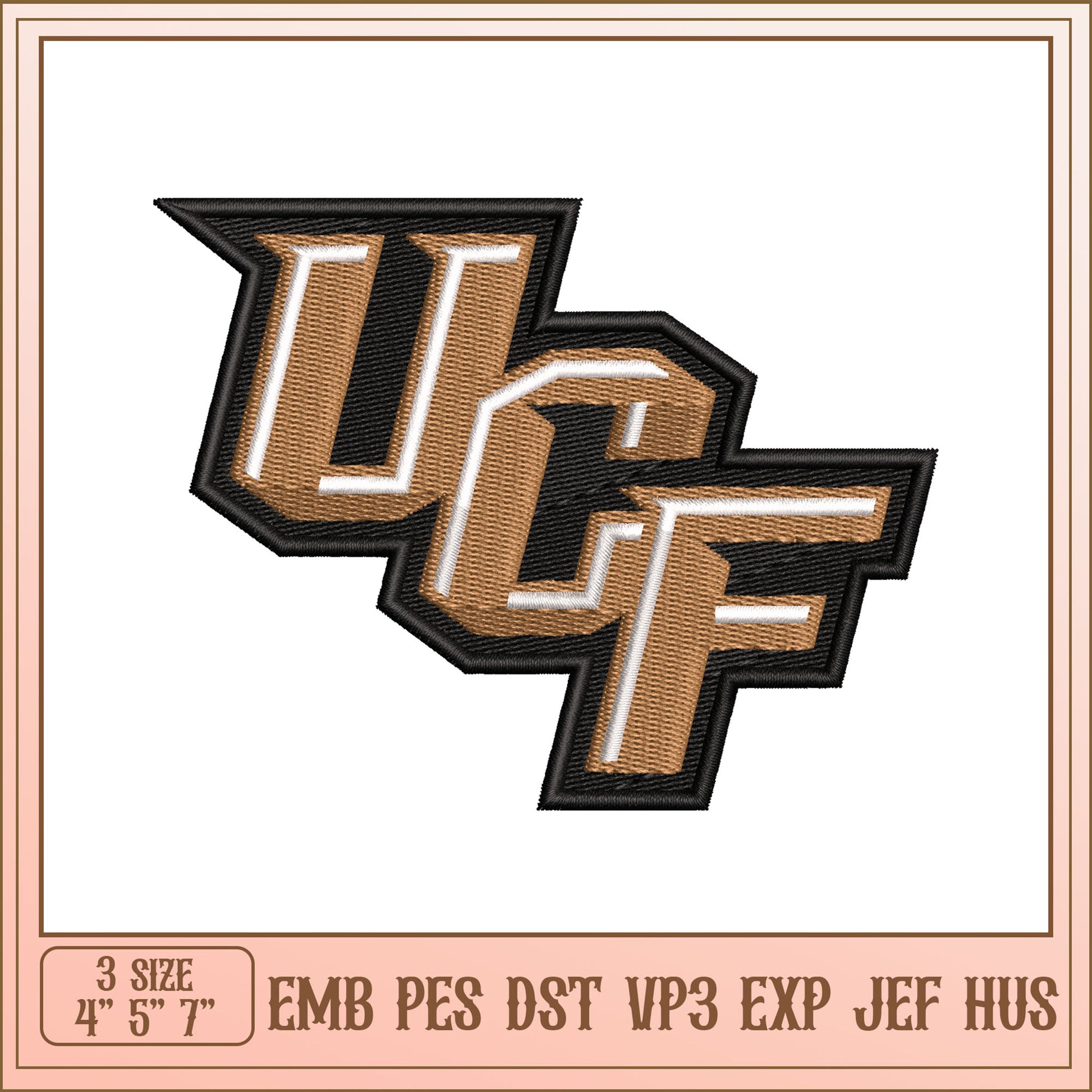 UCF Logo Embroidery Design