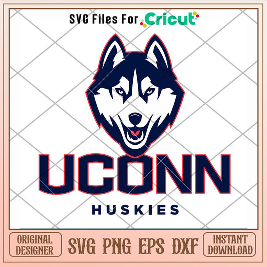 UConn Huskies Logo Svg, UConn Huskies Svg, NCAA Svg