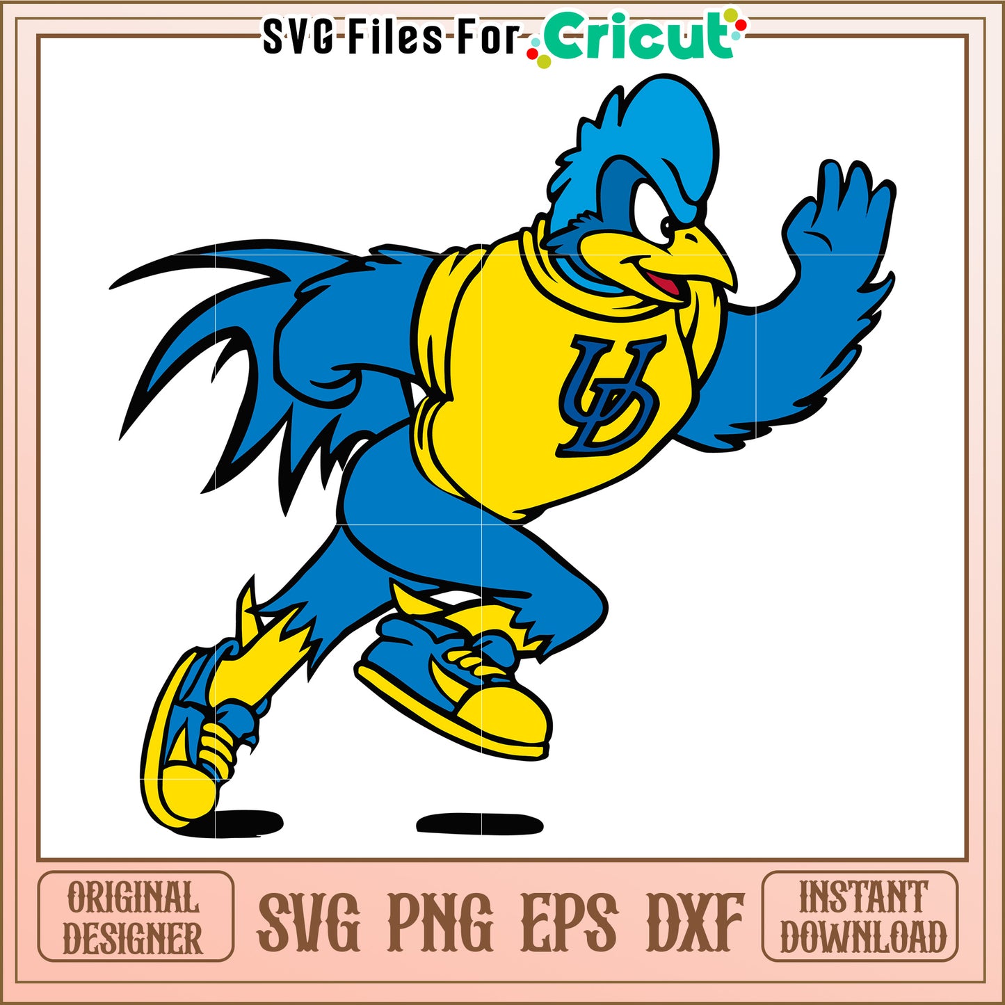 UD Blue Hen SVG File, perfect for Cricut crafting and creative projects