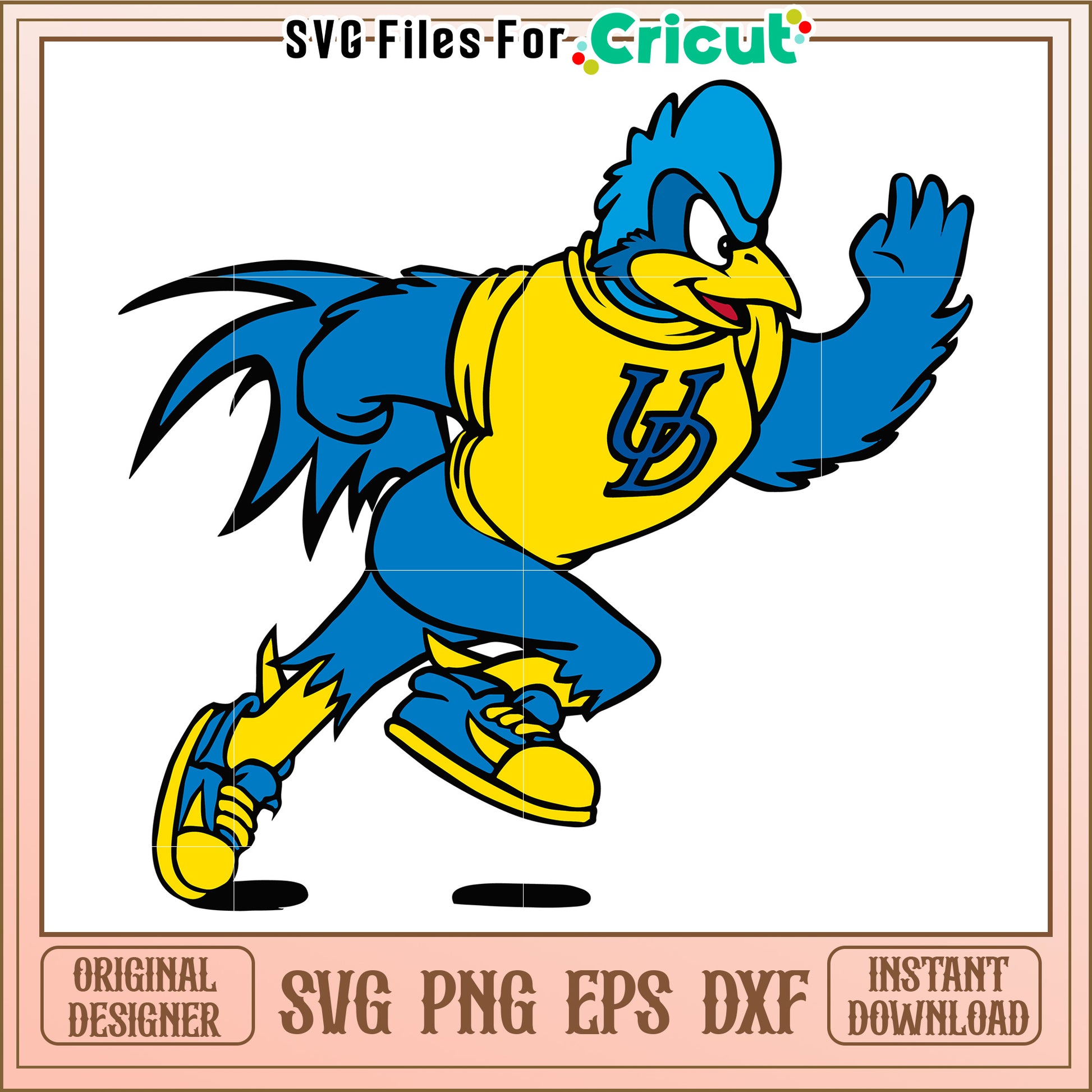 UD Blue Hen SVG File, perfect for Cricut crafting and creative projects