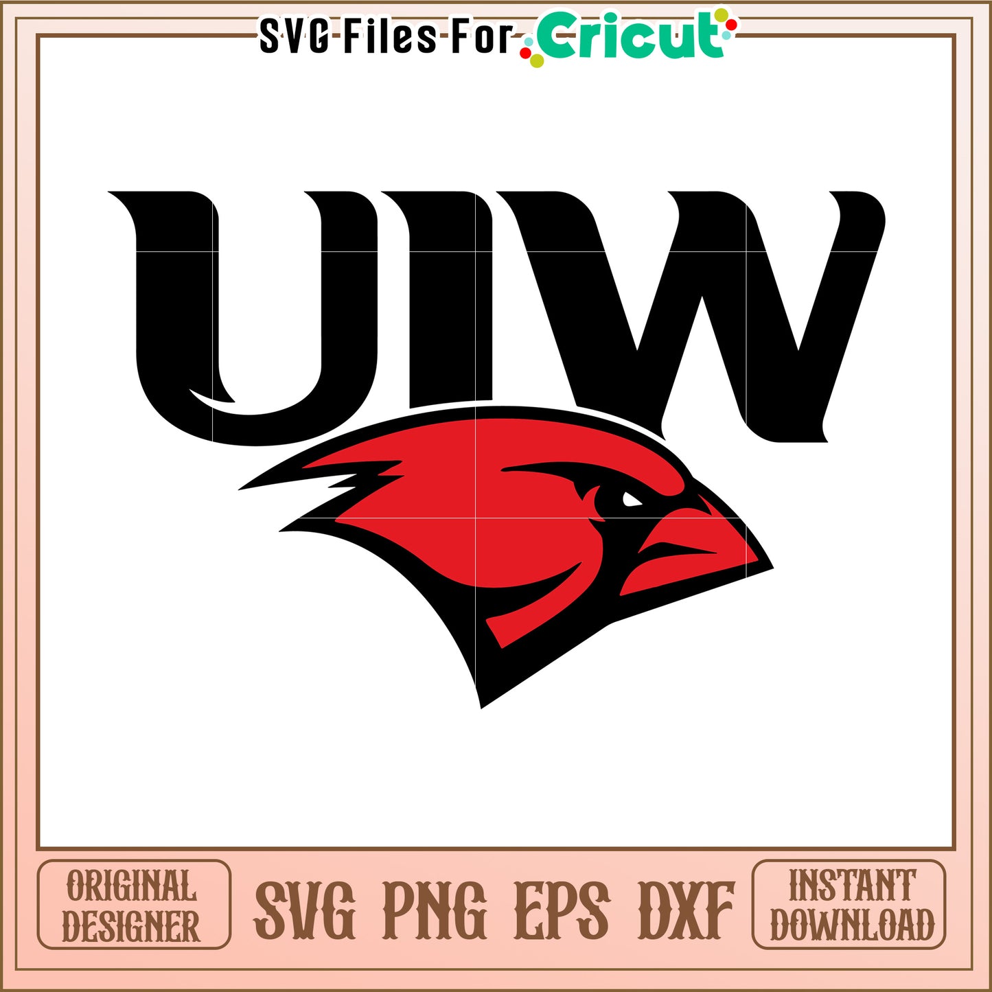 UIW University Logo Graphic for Cricut, Download SVG PNG EPS DXF Files