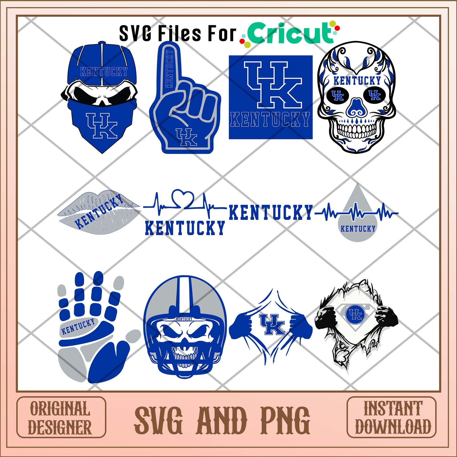 Kentucky Wildcats skull svg, Kentucky Wildcats svg bundle, NCAA svg