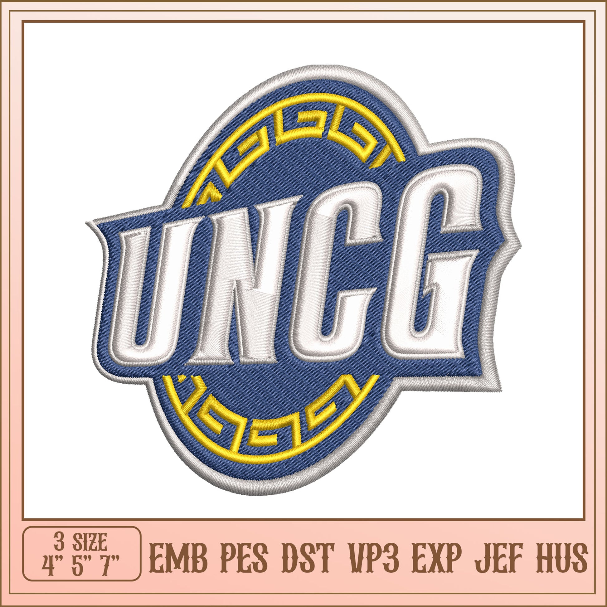 UNCG Embroidery Design - EMB PES DST VP3