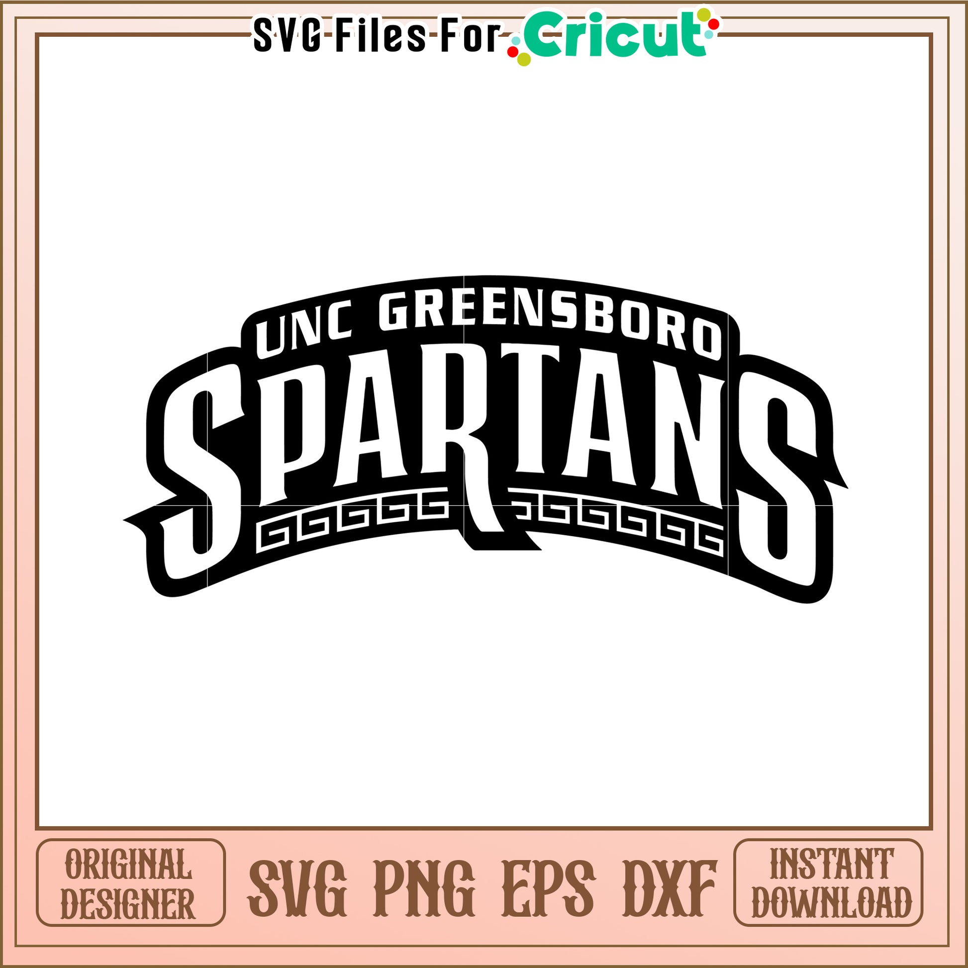 UNC Greensboro Spartans SVG Design, perfect for Cricut enthusiasts and crafters