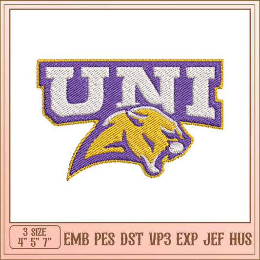 UNI Panther Embroidery Design