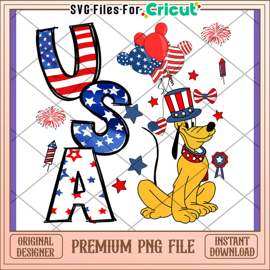 USA Patriotic Dog Design Perfect for Celebrations