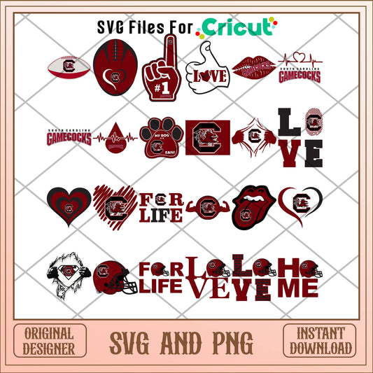 USC Gamecocks svg, South Carolina Gamecocks svg bundle, NCAA svg